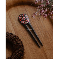 Painted Wooden Hair Stick